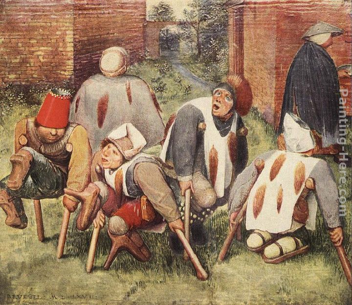 The Beggars painting - Pieter the Elder Bruegel The Beggars art painting